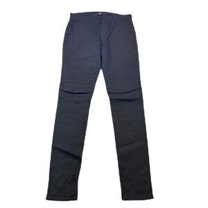 Hudson HDSN Slim Jeans Mens 30 x 34 Black Banks Biker Moto Denim‎ Stretch $129